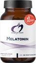 Dizajn pre zdravie Melatonín 3 mg - pre dospelých - Vegetarián + Non-GMO (60 kapsúl)