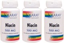 Niacin 500mg Solaray 100 VegCaps (3 balenia)