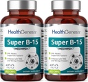 Super B-15 100 Vcaps 2 Balenie - Niacin Calcium Choline Inozitol DMG TMG - Podporuje zdravé hladiny kyslíka energie