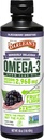 Barlean's Vegan Omega 3 6 9 Ľanový olej Liquid Supplement, BlackBerry Smoothie, Ľan Seed Oil, 2,968 mg ALA Mastné kyseliny, non-GMO a Gluten Free, 16 oz