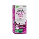 Prírodná cesta studená+Flu Relief Sirup, Umcka, Horúčka*, Sore Throat, Kašeľ, Kongescia, Telové bolesti*, Homeopatické, Fenylefrín Bez, 0,05% Alkohol, Berry Ochutené, 4 Fl Oz (Packaging May Vary)