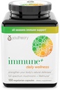Youtheory Immune+ Daily Wellness- Organic Huby- Beta Glucan- Vitamín C, D3 & Zinok 150 Vegetariánske viečka