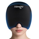 NEWGO Migraine Relief Cap Bolesť hlavy Ice Cap s vrchným pokrytím, Teplá a studená terapia, Migréna Bolesť hlavy Relief Cap pre napätie, Stres a opica