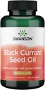 Swanson Black Currant Seed Oil - Bylinné doplnok Podpora imunitného systému a srdcového zdravia Podpora - Prírodné formula podporné kĺby zdravie - (180 Softgels, 500mg Každý)