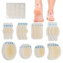 LotFancy blistrové pásy pre nohy, 24 blistrové tampóny a 12 akné Patches, 8 veľkosť Hydrocolloid Bandage, vodeodolný gélový blister Cushion Odrodové balenie pre ochranu prstov, Heel Blister Prevencia