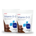 GNC vitamín D-3 mäkké žuvačky 1000IU - čokoláda - dvojbalenie