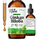 Wild & Organic Ginkgo Biloba Tinktúra - Mozog & Focus Podpora s Ginkgo Leaf Supplement - Vegán, cukor & Alkohol-bez bylinné extrakt Tinture - 2 fl oz
