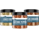 Elementy zrodené pozemšťanmi Cayenne Pepper, Ceylon škorica a zázvor koreňové žľaby (200 kapsúl), čisté a nezriedené, žiadne doplnkové látky