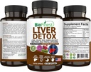 BioFinest Liver Detox Supplement - 22 Nutrients Milk Thitle Artičoky Zeler Seed Chanca Piedra Repeat Root Púpava Turmerica Ginger - Alkohol Čistenie energie Tráviaca Metabolizmus (120 Veg. Kapsule)