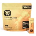 SALTT Elektrolyty prášok Ochutený nápoj Mix - Zeleň Orange - 30 Hydratačné balíčky - horčík, draslík, sodík, stopové minerály - Zero cukor a lepok zadarmo - Cestovanie Essentials