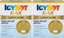 Icy Hot Max Strength Lidokain Pain Relief Patch (5 gróf) Penetrates for Fast, Targeted Relief (Pack of 2)