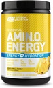 Optimum Nutrition Amino Energy Powder Plus Hydration, s BCAA, Electrolytes, a kofeín, Ananás Twist, 30 Servings (Backaging May Vary)
