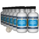 Uhličitan vápenatý / 2,3 libry / 12 fliaš / 97,55% Pure Food Grade/Fine Powder