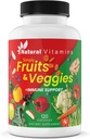 Ovocie a zelenina Supplement Kapsule - High-Potency Daily Wellness Blend - balené s esenciálnymi vitamínmi, antioxidanty a minerály - podporuje vyváženú výživu a optimálne zdravie (červená a zelená)