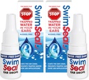 PlávanieSealTM Twin-Pack Všetky prírodné Swimmer ucho kvapky na každodenné použitie skôr ako alkohol kvapky alebo ušné zástrčky. Riešenie pre vaše uši pre všetky expozície vody pre všetky vekové kategórie.