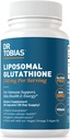 Dr. Tobias Lipozomálne Glutatión, 500mg Per Serving - Vysoko biologicky dostupné Glutatión Supplement, Supports Energy, Skin & Immune Health - Vegan, Gluten-Free, Non-GMO, 60 Kapsule, 30 Servings