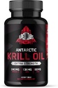 Antarktída Krill Oil 1000 mg s Omega-3s EPA, DHA, Astaxantín a fosfolipidy 60 Softgels