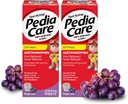 Rýchle pôsobiaci detská bolesť Reliever/Deti horúčka Redukcia s acetaminofénom Perorálna suspenzia, Vek 2-11, Zero Alkohol alebo Aspirín alebo Ibuprofén, Hroznová aróma, 4 fl oz (2 balenia)