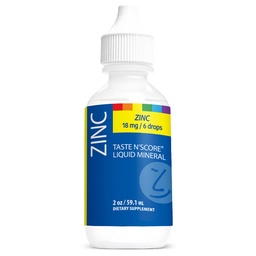 Chuť N' skóre zinku Liquid Ionic Mineral Supplement; 100% Pure; 18 mg; 118 Servisov
