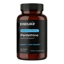 Endur Pantetín z Pantesinu, funkcie pečene a zdravého cholesterolu Balance Supplement, Formula trvalého uvoľnenia, bez lepku, 300 mg (90 tabliet)
