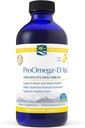 Nordic Naturals ProOmega-D Xtra Liquid, Citron Flavor - 8 oz - 3400 mg Omega-3 + 1000 IU D3 - High-Potency Fish Oil - EPA & DHA - Brain, Eye, Heart, & Immune Health - Non-GMO - 48 Servings