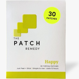 Patch Remedy Happy Patch 5-HTP, L-Theanine, Rhodiola, Inositol, B6, Vitamín D3 