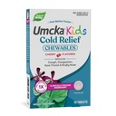 Nature's Way Kids Cold Relief Chewables, Umcka, Ages 6+, Skráti trvanie a znižuje závažnosť, Multi-Symptom Cold Remedy, Non-Drowsy, Cherry Ochutené, 10 tabliet