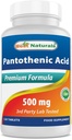 Najlepšie prírodné kyseliny pantoténovej 500 mg 120 tabliet