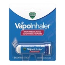 Vicks VapoInhaler, prenosný inhalátor nosa, nemedikovaný, upokojujúci vapor, mentolová vôňa, 1 gróf