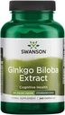 Swanson Ginkgo Biloba Extract 24% 60 Milligrams 240 Kapsule