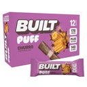 Postavený bar, Puff Protein Bars, Churro Puff, 17g Protein Snacks, On-The-Go Bars, Iba 140 kalórií & 6g Cukor, Kolagén, Gluten Free, 12 Počet