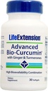 Extension Life Advanced Bio-Curcumin with Ginger & Turmerones, 30 softgels
