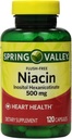 Jarné údolie - Flush Free Niacin (B-3) 500 mg, 240 kapsúl (2 fľaše po 120)