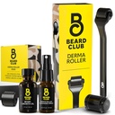 Beard Club Derma Valček, Brada rastový olej, klenba sprej a výmena hlava - Micronedleling Valček s 540 Titanium Micronedles pre tvár, telo a Scalp - Brada Valček s medvedí olej