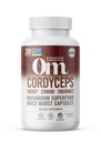 OM MUSHROOM SUPERFOOD Cordyceps Mushroom Kapsule Superfood Supplement, 90 Gróf, 30 dní, Organická energia Supplement pre vytrvalosť a vytrvalosť