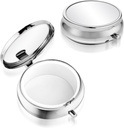 Sibba Portable Medicine Pill Case, Travel Multi-Funkcional Vlhkosť dôkaz Pill Box pre Purse & Pocket, Cute Metal Medicine pilulky Organizátor Box pre vitamíny, Rybí olej a doplnky(1 Komppartment)