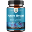 Nootropic Brain Supplement for Memory and Focus Support - Vitamíny pre duševnú podporu a jasnosť s Bacopa Monnieri, VIT A, B6, Riboflavín, Niacín, Tiamín a folát - kognitívny komplex - 60 grófov