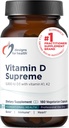 Dizajn pre zdravie Vitamín D Supreme - Vitamín D 5000 IU s 2000mcg vitamín K ako MK4 pre zdravie kostí, srdca, nálady a imunitnej podpory - Vitamín D3 obohatený o GG doplnok (180 kapsúl)