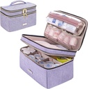 Medicína skladovanie taška Pilulka Fľaša Organizátor s prenosným malé vrecko Cestovné Fľaša Organizátor pre núdzové Domov Prvá pomoc box Kit (Purple)