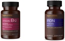 Amazon Elements Vitamín B12 Metylkobalamín 5000 mcg Berry Ochutené Lozenges a Amazon Elements Železo 18mg Kapsule
