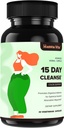 15 Day Gut Cleanse Detox for Women & Men, Advanced Gentle Gut Colon Cleanse Detox with Psyllium Husk, Cascara Sagrada, Senna and Probiotic Natural Laxative, 30 Kapsule