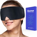 Umisleep Chladiace očné masky, Soft Cold Sleep Maska pre suché oči, Reusable Gel Eye Cover Ice Pack, Cold Compress Therapy, Stye Eye Liečba, Bolesť hlavy, Tmavé kruhy, Puffy Eyes, Migrény Relief, Čierna