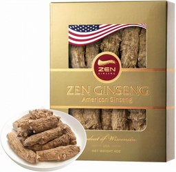 1 Box of Large Short American Wisconsin Ginseng Root (4oz) Výkon a duševné zdravie pre mužov a ženy