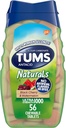 TUMS Naturals Ultra sila Antacidum Chews for Heartburn Relief, Black Cherry & Watermelon - 56 Počet