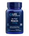Life Extension No Flush Niacin, B3 for Heart Health, Cholesterol & Energy Support, Non-GMO, Gluten-Free, 100 kapsúl