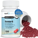 Senna Plus Laxative Stool Solener - Dokusate Sodík (50 mg) Stolový zmäkčovač so stimulantom Laxative Sennosids (8,6 mg) - v porovnaní so Senokotom-S pre príležitostnú úľavu od zápcha* (100 tabliet)