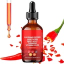 Aeluro Cayenne Drops,Aeluro Cayenne Pepper Extract, 60ml Cayenne Pepper Drops,Cayenne Pepper Liquid Drops Metabolizmus Boost