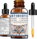 Antibiotiká pre mačky - Natural Cat Antibiotiká pre alergiu Itch Relief, Immune Posilnenie - Antibiotiká pre imunitné posily, infekcie močových ciest - Doplnkové vitamíny pre mačky a psov, 2 fl oz
