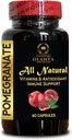 Extrakt z granátového jablka - extrakt z granátového jablka Polyfenoly Supplement, Joint Support, Antioxidant, Extrakt zo semien granátového jablka, Immune Booster - 1 fľaša 60 kapsúl