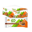PROBAR - GO Energetické tyčinky - arašidové maslo čokoládové Chip - bezlepkové, non-GMO, celopotravinové prísady Snack Bary (12 gróf)
